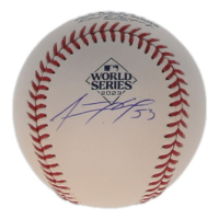 Adolis Garcia Signed Official 2023 World Series Logo Baseball (Fanatics) at PristineAuction.com