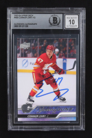 Connor Zary Signed 2023-24 Upper Deck Young Guns #496 RC (BGS | Autograph Graded BGS 10) at PristineAuction.com