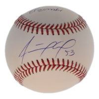 Adolis Garcia Signed OML Baseball Inscribed "El Bombi"  (Beckett) at PristineAuction.com