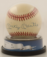 Mickey Mantle Signed OAL Baseball With Beckett Display Case (BGS Encapsulated) at PristineAuction.com