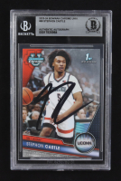 Stephon Castle Signed 2023-24 Bowman Chrome Univ. #88 RC (BGS) at PristineAuction.com