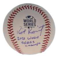 Rick Kranitz Signed 2021 World Series Logo Baseball Inscribed "2021 World Series Champs" (Beckett) at PristineAuction.com