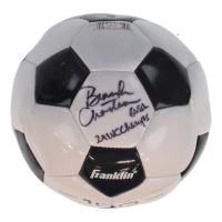 Brandi Chastain Signed Franklin Soccer Ball Inscribed "2x WC Champs" (Schwartz) at PristineAuction.com