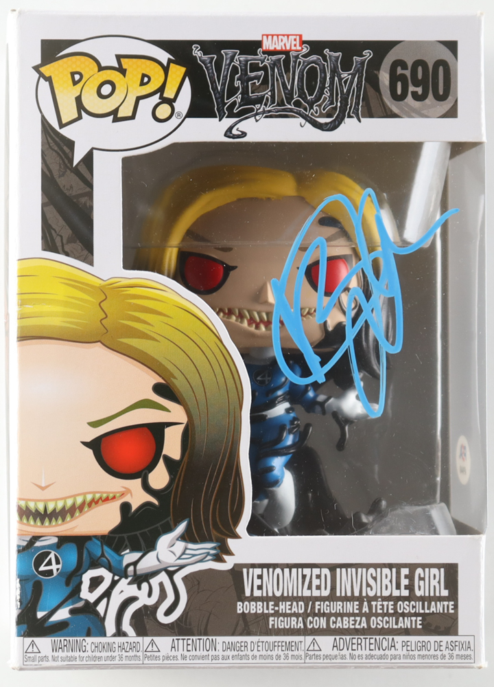 Jessica Alba Signed "Venom" #690 Venomized Invisible Girl Funko Pop! Vinyl Figure (PSA) at PristineAuction.com Jessica Alba Signed "Venom" #690 Venomized Invisible Girl Funko Pop! Vinyl Figure (PSA) at PristineAuction.com