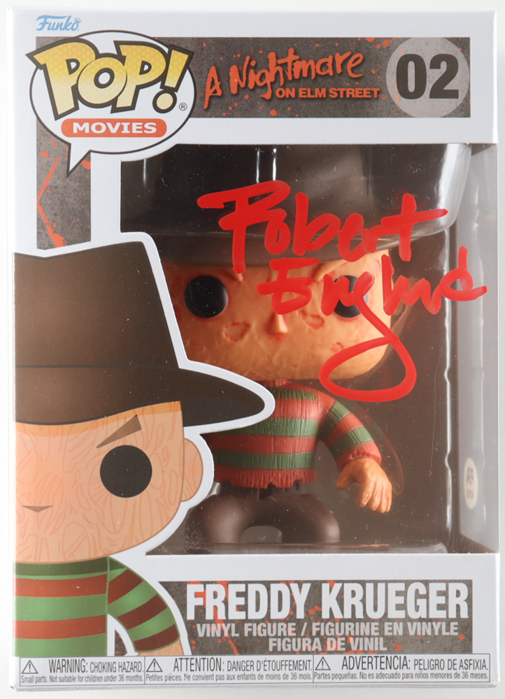 Robert Englund Signed "A Nightmare on Elm Street" #02 Freddy Krueger Funko Pop! Vinyl Figure (PSA) at PristineAuction.com Robert Englund Signed "A Nightmare on Elm Street" #02 Freddy Krueger Funko Pop! Vinyl Figure (PSA) at PristineAuction.com