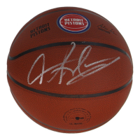Dennis Rodman Signed Pistons Logo NBA Basketball (Schwartz) at PristineAuction.com