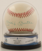 Mickey Mantle Signed OAL Baseball With Beckett Display Case (BGS Encapsulated) at PristineAuction.com