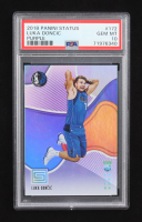 Luka Doncic 2018-19 Panini Status Purple #172 RC (PSA 10) at PristineAuction.com