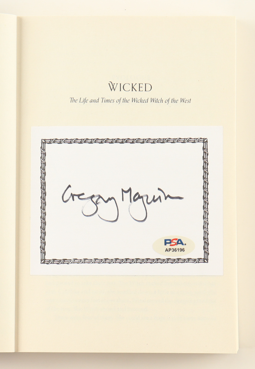 Gregory Maguire Signed Book Plate Cut in "Wicked: Everyone Deserves the Chance to Fly" Softcover Book (PSA) at PristineAuction.com Gregory Maguire Signed Book Plate Cut in "Wicked: Everyone Deserves the Chance to Fly" Softcover Book (PSA) at PristineAuction.com