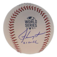 Ron Washington Signed Official 2021 World Series Logo Baseball Inscribed "21 WSC" (Beckett) at PristineAuction.com