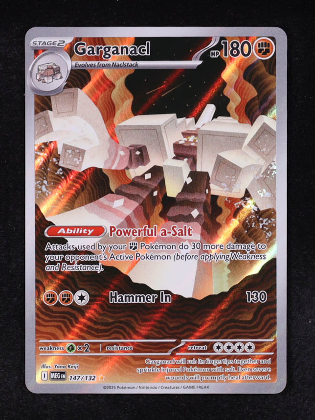 Garganacl 2025 Pokemon TCG Mega Evolution #147 Holo at PristineAuction.com Garganacl 2025 Pokemon TCG Mega Evolution #147 Holo at PristineAuction.com