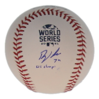 Dylan Lee Signed Official 2021 World Series Logo Baseball Inscribed "WS Champs" (Beckett) at PristineAuction.com