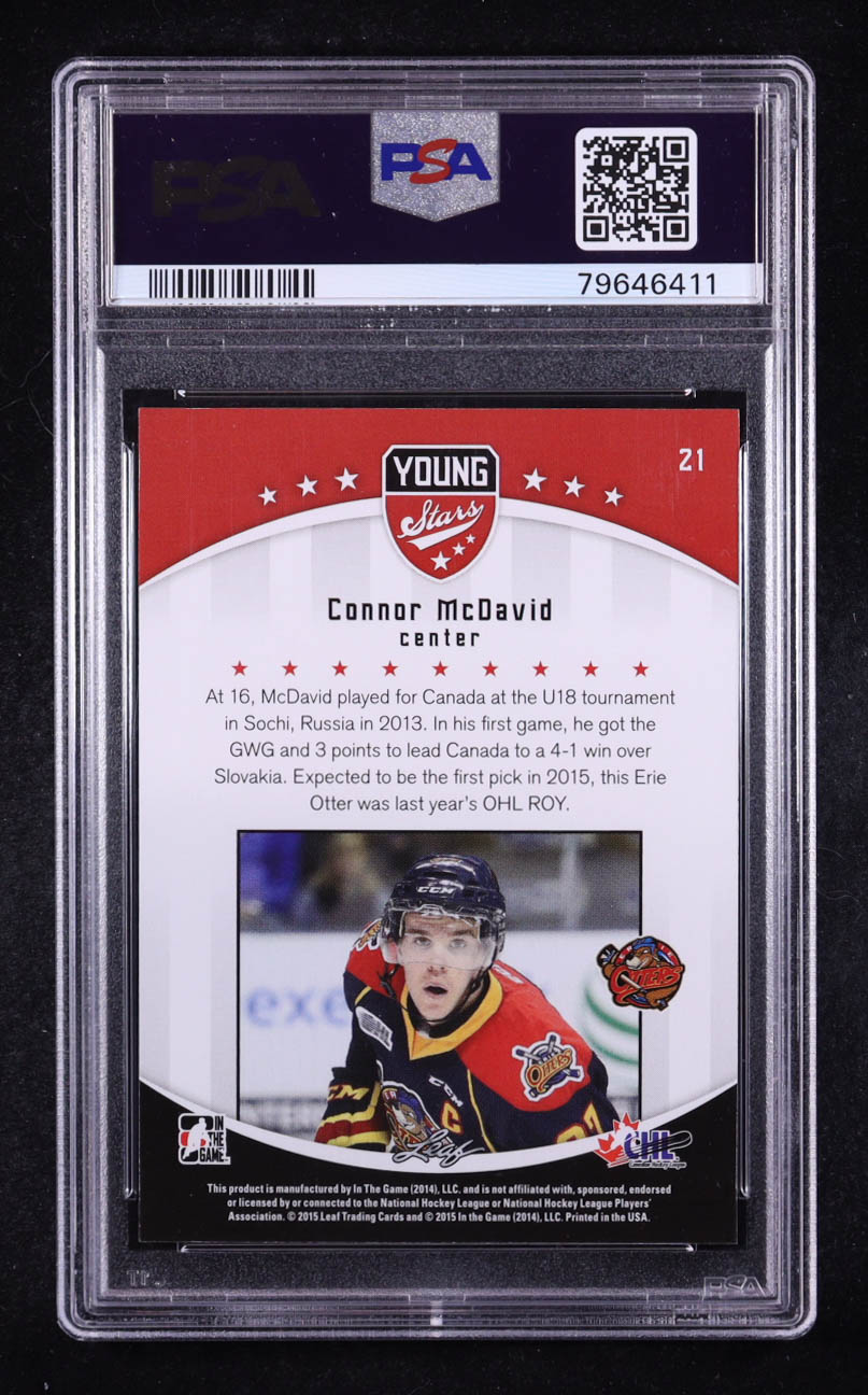 Connor McDavid 2015 ITG CHL Draft #21 RC (PSA 9) at PristineAuction.com Connor McDavid 2015 ITG CHL Draft #21 RC (PSA 9) at PristineAuction.com