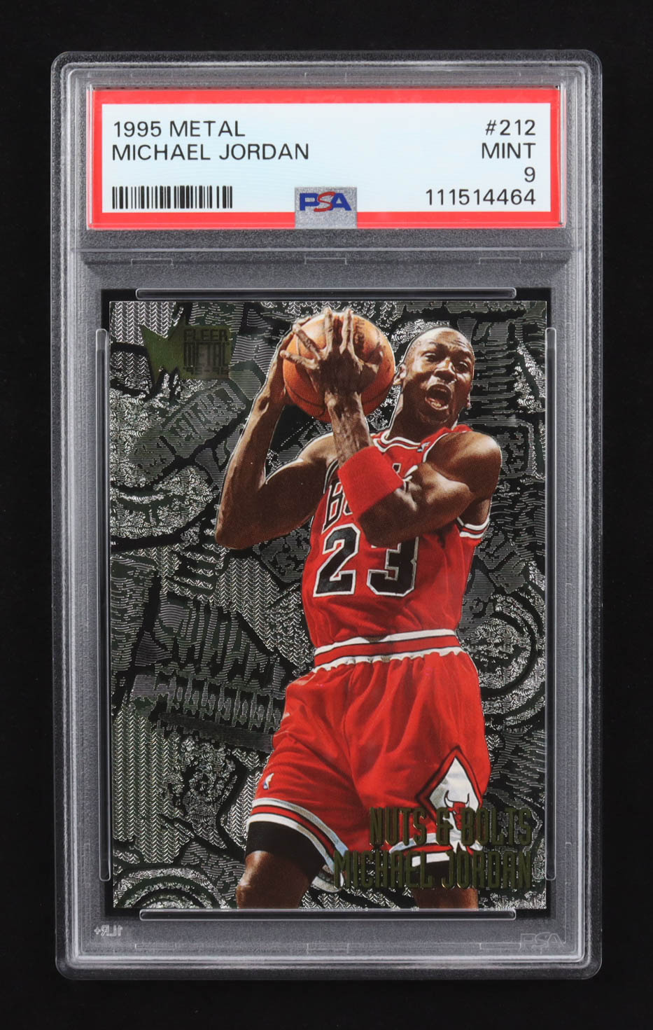 Michael Jordan 1995-96 Metal #212 NB (PSA 9) at PristineAuction.com Michael Jordan 1995-96 Metal #212 NB (PSA 9) at PristineAuction.com
