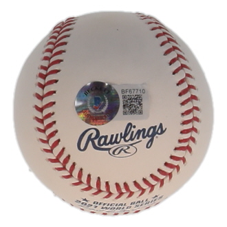 William Contreras Signed Official 2021 World Series Logo Baseball (Beckett) at PristineAuction.com William Contreras Signed Official 2021 World Series Logo Baseball (Beckett) at PristineAuction.com