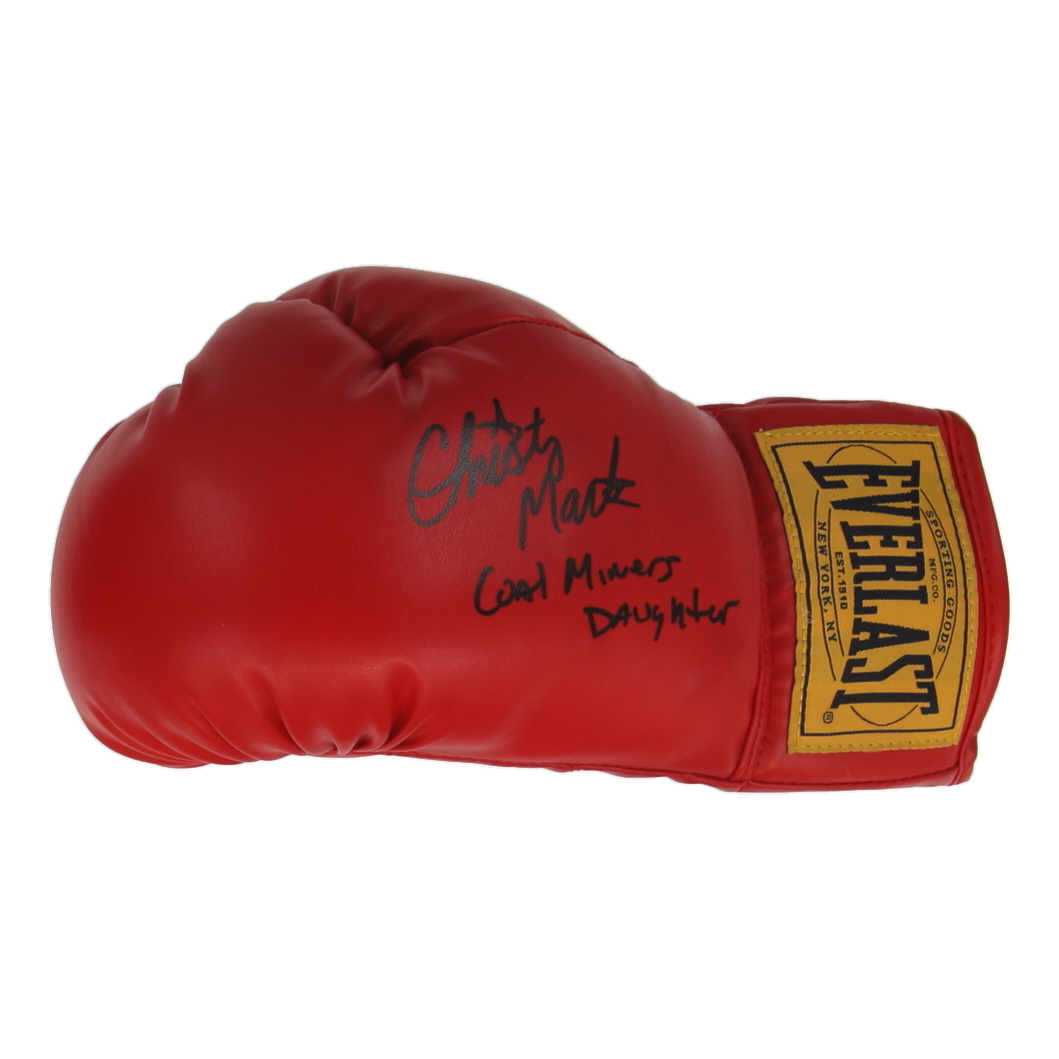Christy Martin Signed Everlast Boxing Glove Inscribed "Coal Miner's Daughter" (Schwartz) at PristineAuction.com Christy Martin Signed Everlast Boxing Glove Inscribed "Coal Miner's Daughter" (Schwartz) at PristineAuction.com