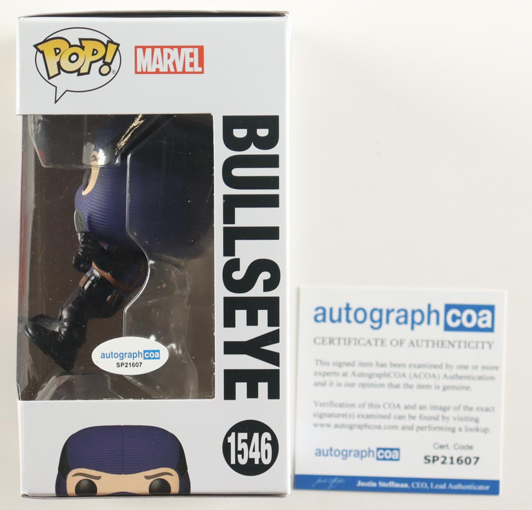 Wilson Bethel Signed "Daredevil: Born Again" #1546 Bullseye Bobble-Head Funko Pop! Vinyl Figure (ACOA) at PristineAuction.com Wilson Bethel Signed "Daredevil: Born Again" #1546 Bullseye Bobble-Head Funko Pop! Vinyl Figure (ACOA) at PristineAuction.com