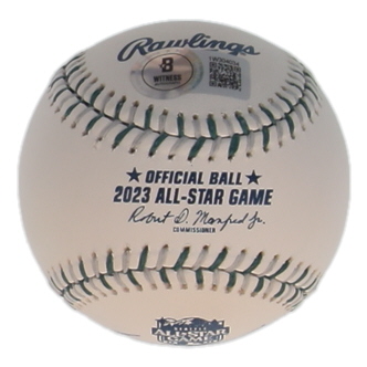Adolis Garcia Signed Official 2023 All-Star Game Logo Baseball (Beckett) at PristineAuction.com Adolis Garcia Signed Official 2023 All-Star Game Logo Baseball (Beckett) at PristineAuction.com