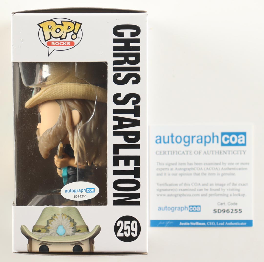 Chris Stapleton Signed #259 Funko Pop! Vinyl Figure (AutographCOA) at PristineAuction.com Chris Stapleton Signed #259 Funko Pop! Vinyl Figure (AutographCOA) at PristineAuction.com