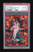 Victor Wembanyama 2023-24 Select Prizms Red Cracked Ice #87 RC (PSA 10) at PristineAuction.com