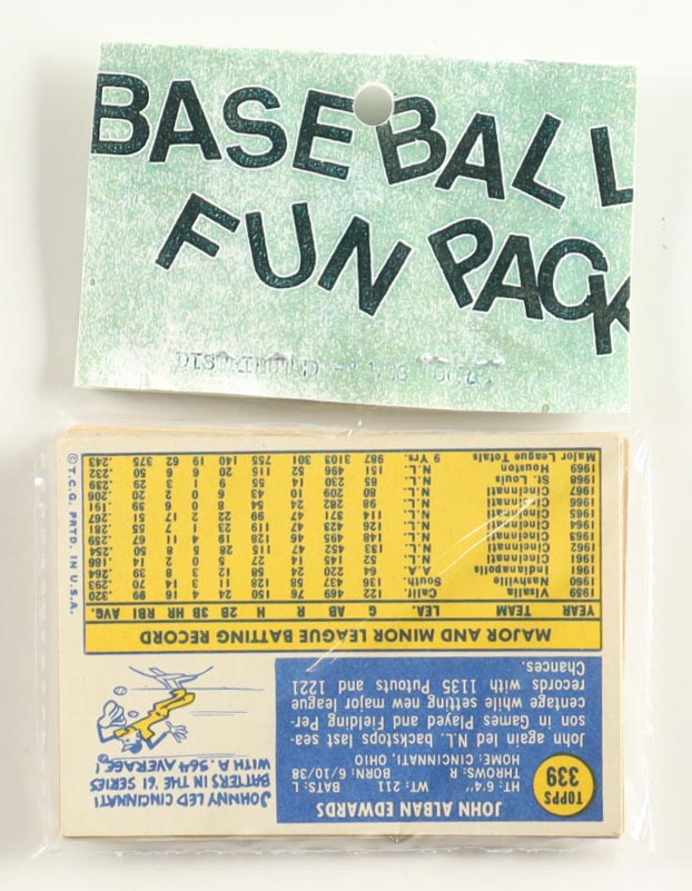 1970 Topps Baseball Card Fun Pack with (10) Cards at PristineAuction.com 1970 Topps Baseball Card Fun Pack with (10) Cards at PristineAuction.com