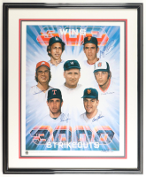 300 Wins/3000 Strikeouts Club | Custom Framed Art Print Signed by (6) with Don Sutton, Gaylord Perry, Steve Carlton (JSA) at PristineAuction.com