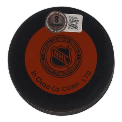 Gump Worsley Signed Rangers Logo Hockey Puck (Beckett) at PristineAuction.com Gump Worsley Signed Rangers Logo Hockey Puck (Beckett) at PristineAuction.com