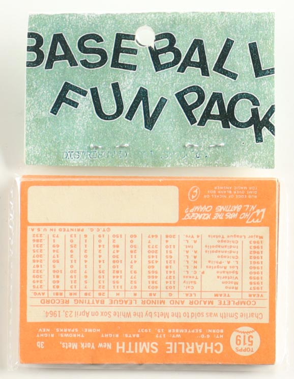 1964 Topps Baseball Card Fun Pack with (10) Cards at PristineAuction.com 1964 Topps Baseball Card Fun Pack with (10) Cards at PristineAuction.com