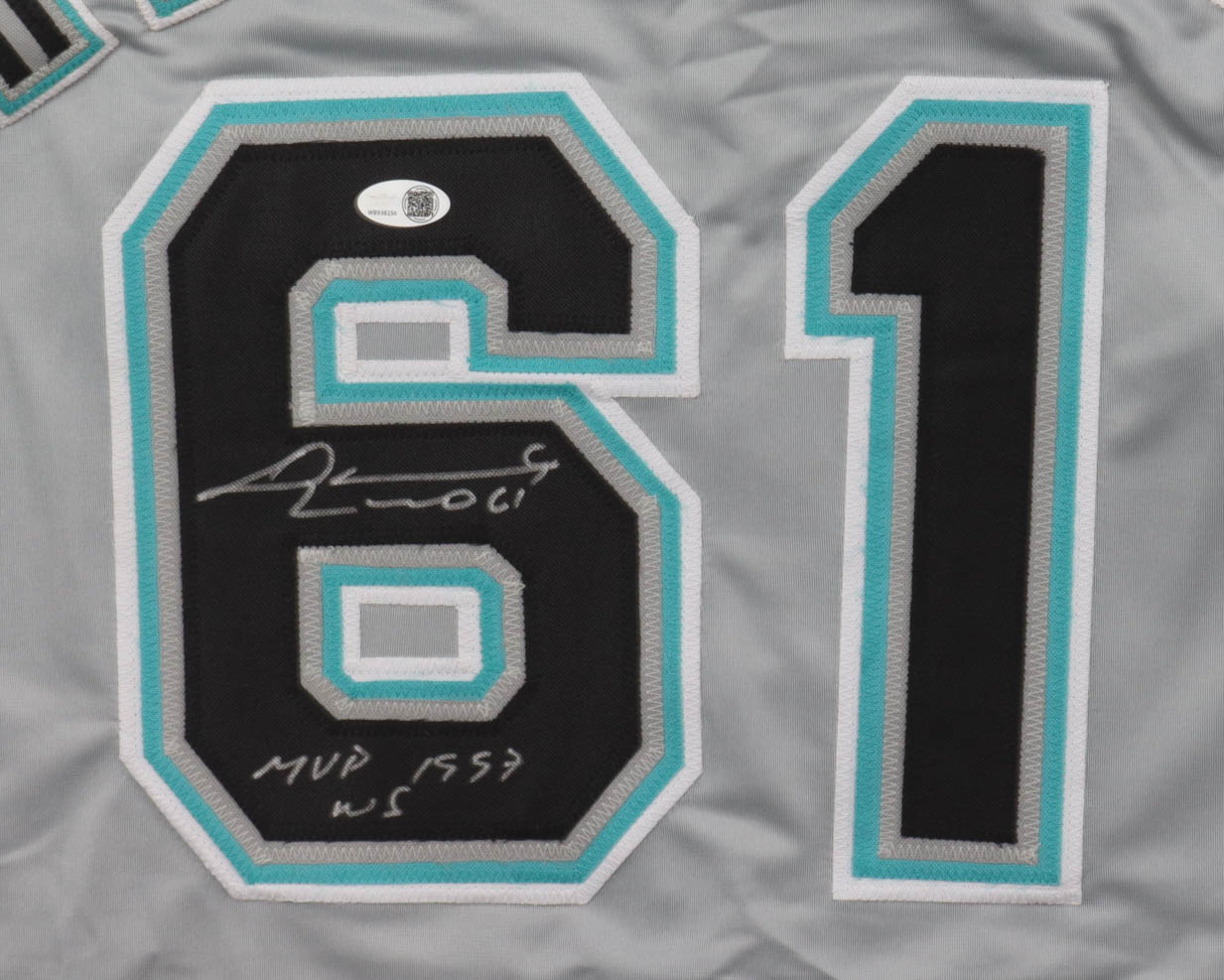 Livan Hernandez Signed Jersey Inscribed "MVP 1997 WS" (JSA) at PristineAuction.com Livan Hernandez Signed Jersey Inscribed "MVP 1997 WS" (JSA) at PristineAuction.com