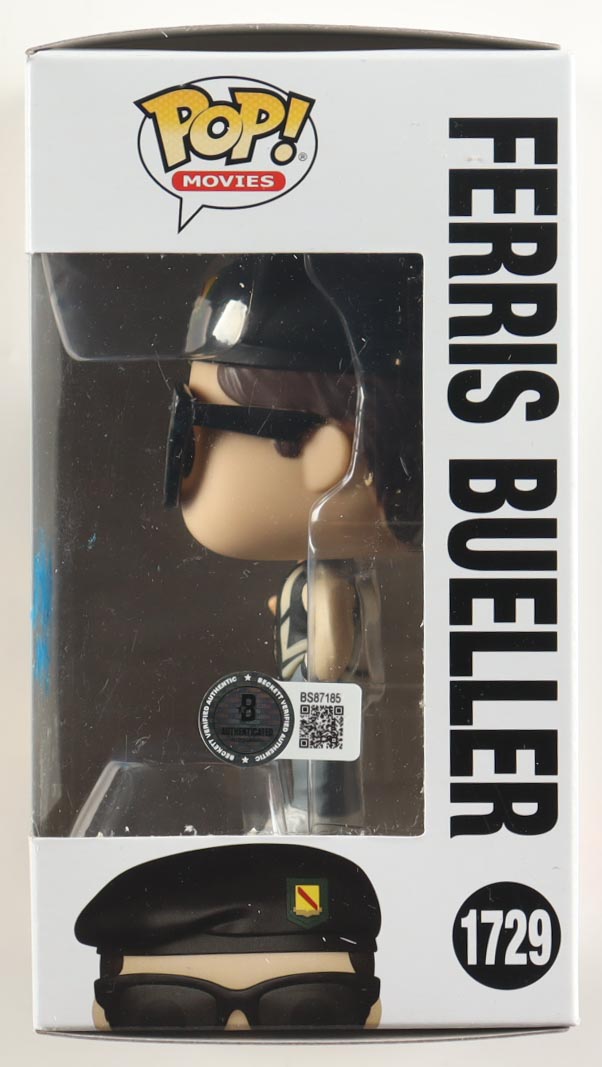 Matthew Broderick Signed "Ferris Bueller's Day Off" #1729 Ferris Bueller Funko Pop! Vinyl Figure (Beckett) at PristineAuction.com Matthew Broderick Signed "Ferris Bueller's Day Off" #1729 Ferris Bueller Funko Pop! Vinyl Figure (Beckett) at PristineAuction.com
