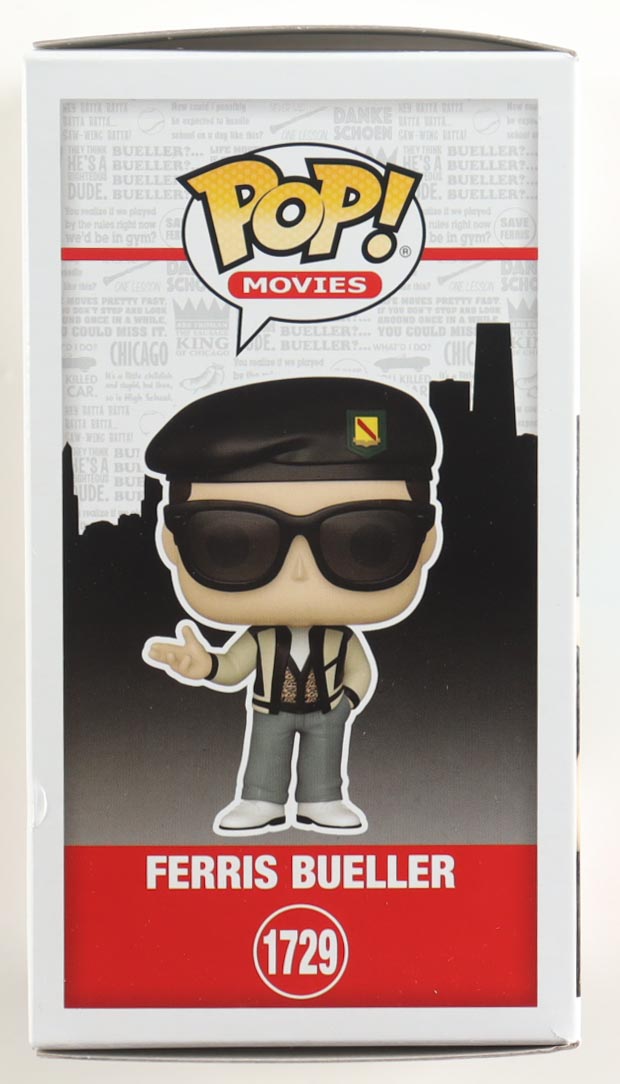 Matthew Broderick Signed "Ferris Bueller's Day Off" #1729 Ferris Bueller Funko Pop! Vinyl Figure (Beckett) at PristineAuction.com Matthew Broderick Signed "Ferris Bueller's Day Off" #1729 Ferris Bueller Funko Pop! Vinyl Figure (Beckett) at PristineAuction.com