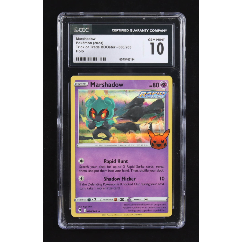 Marshadow 2023 Pokemon Trick or Trade #080 HOLO (CGC 10) at PristineAuction.com