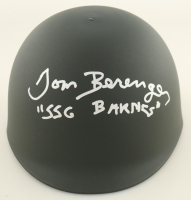 Tom Berenger Signed "Platoon" Helmet Inscribed "SSGT. Barnes" (Schwartz) at PristineAuction.com