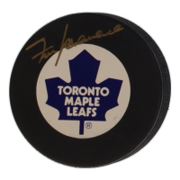 Frank Mahovlich Signed Maple Leafs Logo Puck (Beckett) at PristineAuction.com