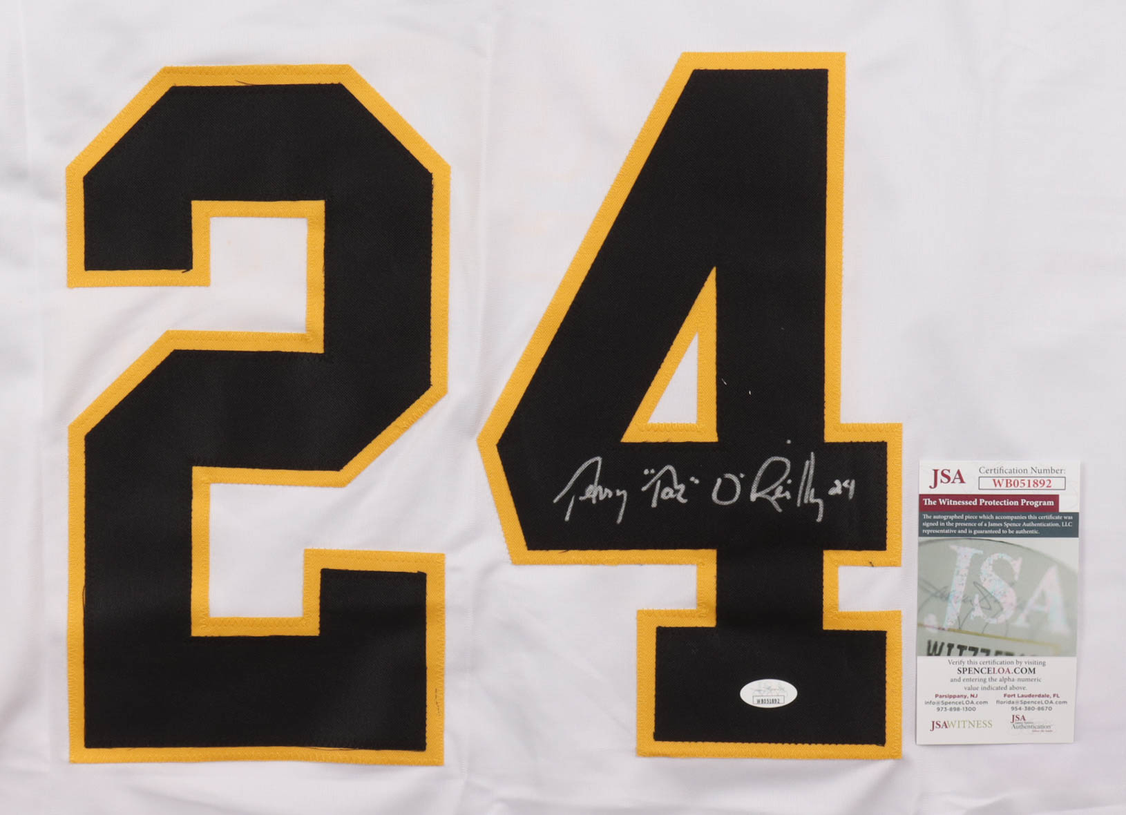 Terry "Taz" O'Reilly Signed Jersey (JSA) at PristineAuction.com Terry "Taz" O'Reilly Signed Jersey (JSA) at PristineAuction.com