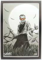 Stan Lee Signed Custom Framed Art Display (Beckett) at PristineAuction.com