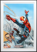 Stan Lee Signed "Spider-Man" Custom Framed Art Display (Beckett) at PristineAuction.com