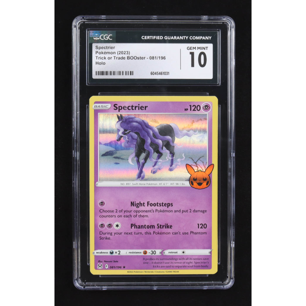 Spectrier 2023 Pokemon Trick or Trade #081 HOLO (CGC 10) at PristineAuction.com