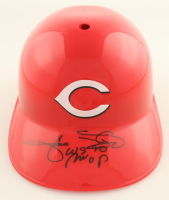 Jose Rijo Signed Reds Full-Size Batting Helmet Inscribed "90 WS MVP" (Schwartz) at PristineAuction.com