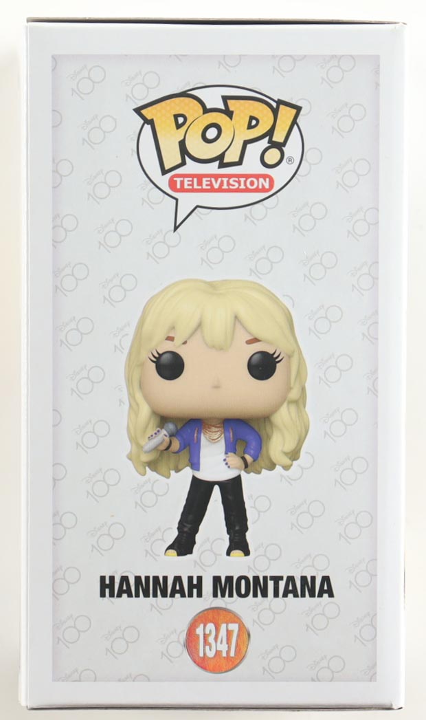 Miley Cyrus Signed "Disney 100" #1347 Hannah Montana Funko Pop! Vinyl Figure (AutographCOA) at PristineAuction.com Miley Cyrus Signed "Disney 100" #1347 Hannah Montana Funko Pop! Vinyl Figure (AutographCOA) at PristineAuction.com