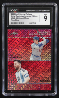 Lionel Messi / Shohei Ohtani 2023 Leaf Special Release Metal Exclusive Legends Edition Pink Mojo Double #ELE-30 #9/10 (CGC 9) at PristineAuction.com