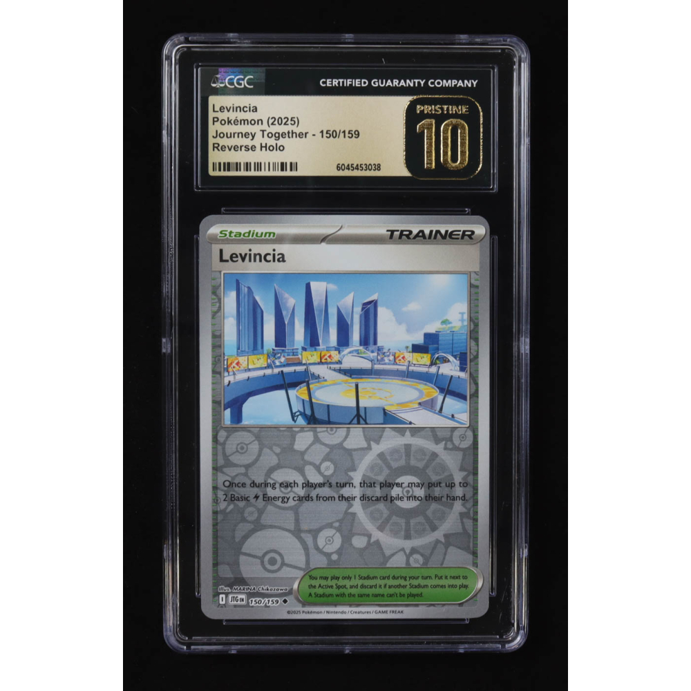 Levincia 2025 Pokemon TCG Scarlet & Violet Journey Together #150 REVERSE HOLO (CGC Pristine 10) at PristineAuction.com
