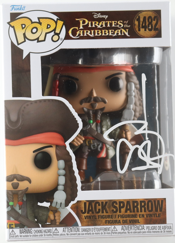 Johnny Depp Signed "Pirates of the Caribbean" #1482 Jack Sparrow Funko Pop! Vinyl Figure (PSA) at PristineAuction.com Johnny Depp Signed "Pirates of the Caribbean" #1482 Jack Sparrow Funko Pop! Vinyl Figure (PSA) at PristineAuction.com
