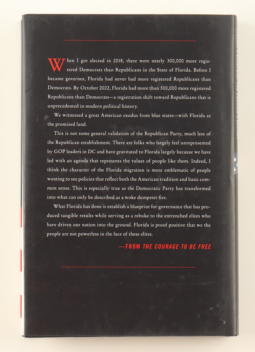 Ron DeSantis Signed "The Courage to Be Free" Hardcover Book (Premiere Collectibles & JSA) at PristineAuction.com Ron DeSantis Signed "The Courage to Be Free" Hardcover Book (Premiere Collectibles & JSA) at PristineAuction.com