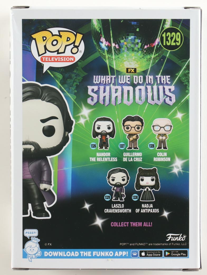 Matt Berry Signed "What We Do In The Shadows" #1329 Laszlo Cravensworth Funko Pop! Vinyl Figure (ACOA) at PristineAuction.com Matt Berry Signed "What We Do In The Shadows" #1329 Laszlo Cravensworth Funko Pop! Vinyl Figure (ACOA) at PristineAuction.com