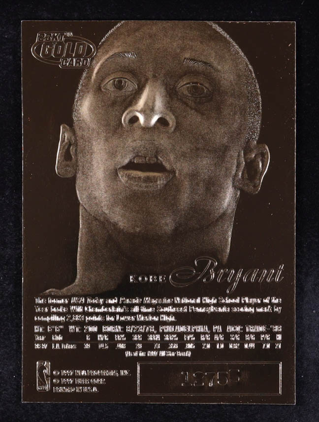 Kobe Bryant 1996-97 Flair Showcase Feel the Game 23Kt Gold RC at PristineAuction.com Kobe Bryant 1996-97 Flair Showcase Feel the Game 23Kt Gold RC at PristineAuction.com