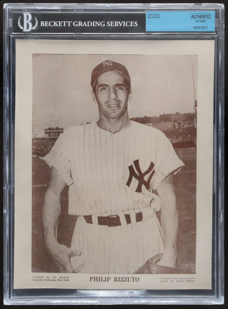 Phil Rizzuto Yankees Photo (Beckett) at PristineAuction.com Phil Rizzuto Yankees Photo (Beckett) at PristineAuction.com