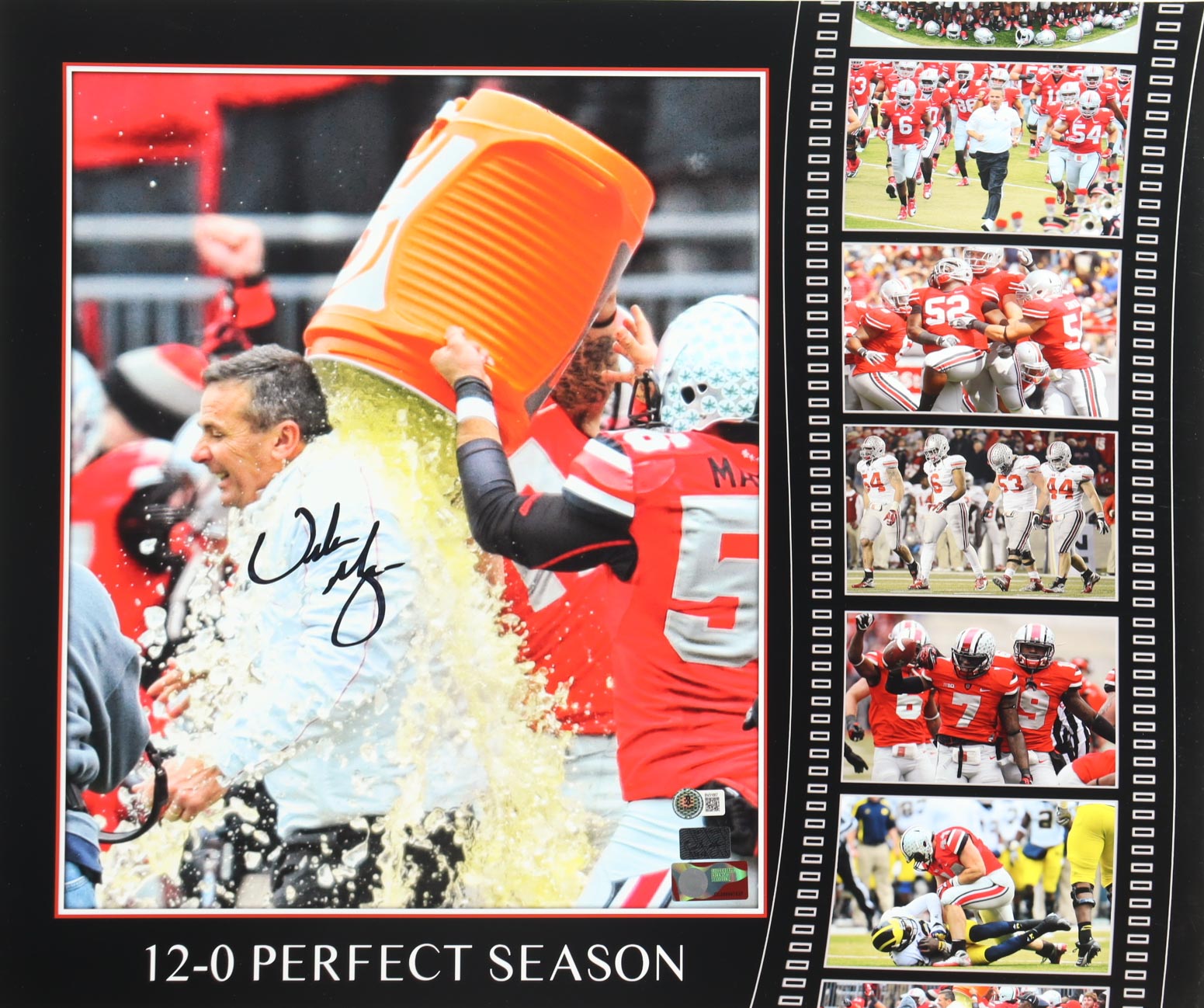 Urban Meyer Signed Ohio State Buckeyes 16x25 Photo (Beckett) at PristineAuction.com Urban Meyer Signed Ohio State Buckeyes 16x25 Photo (Beckett) at PristineAuction.com