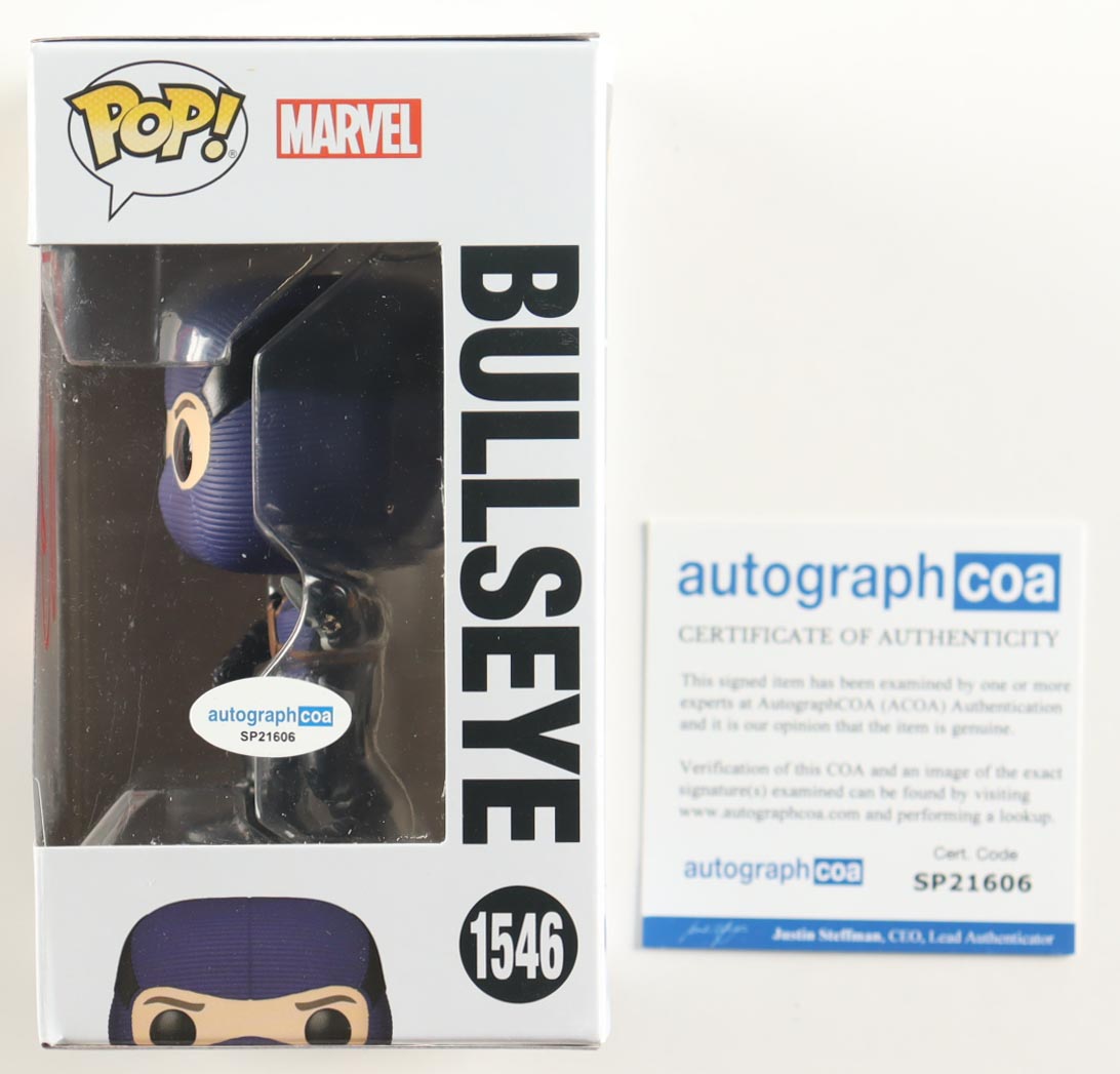 Wilson Bethel Signed "Daredevil: Born Again" #1546 Bullseye Bobble-Head Funko Pop! Vinyl Figure (ACOA) at PristineAuction.com Wilson Bethel Signed "Daredevil: Born Again" #1546 Bullseye Bobble-Head Funko Pop! Vinyl Figure (ACOA) at PristineAuction.com