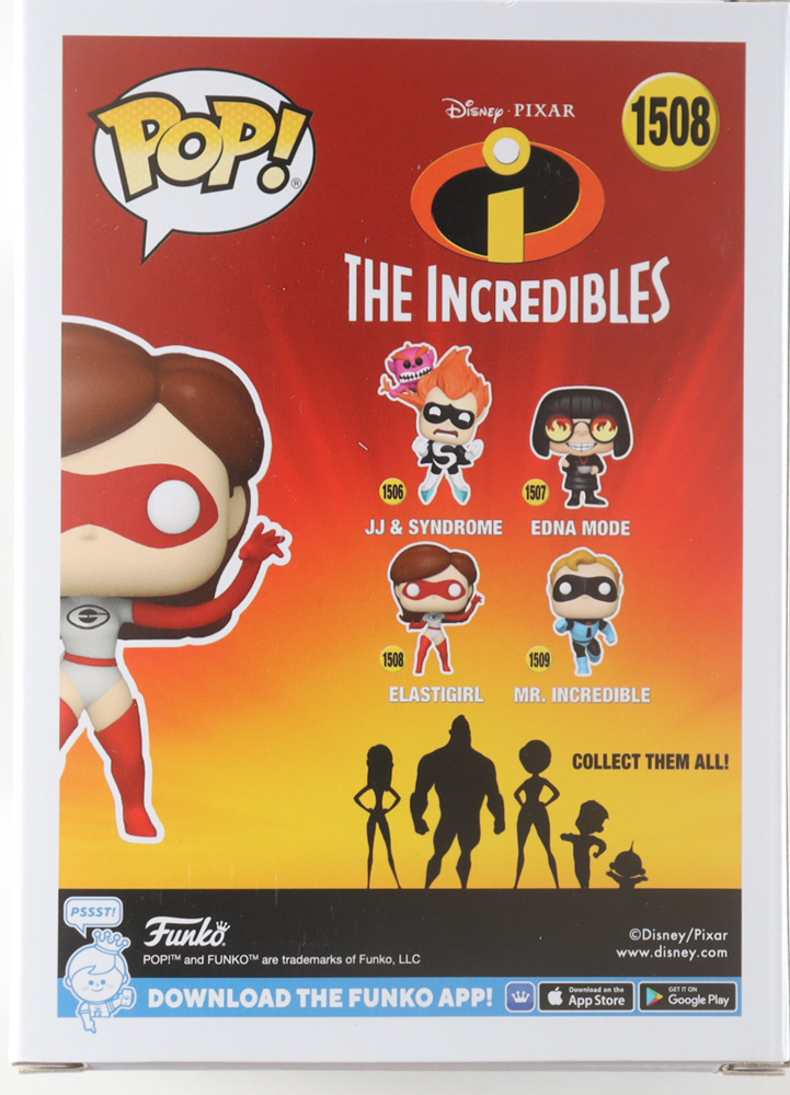 Holly Hunter Signed "The Incredibles" #1508 Elastigirl Funko Pop! Vinyl Figure (ACOA) at PristineAuction.com Holly Hunter Signed "The Incredibles" #1508 Elastigirl Funko Pop! Vinyl Figure (ACOA) at PristineAuction.com